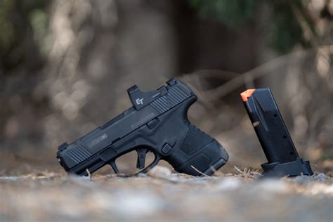 Handles and shoots much like a full-sized pistol. . Double stack subcompact 9mm